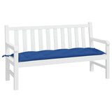 Vidaxl jardin banc coussin 150x50x7 cm oxford tissu bleu