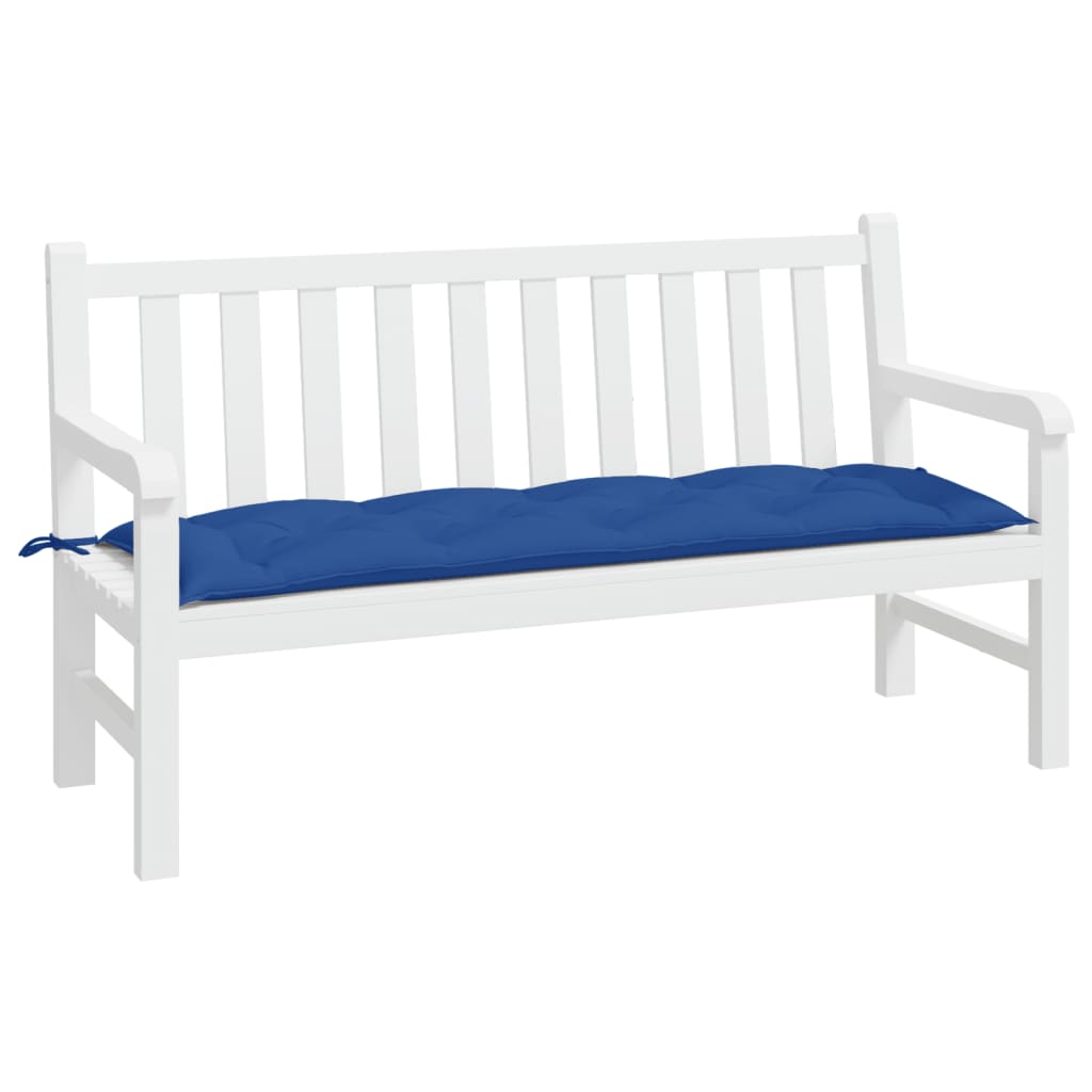 Vidaxl Garden Bench Kissen 150x50x7 cm Oxford Stoff Blau