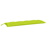 Vidaxl Garden Bench Kissen 150x50x7 cm Oxford Stoff klar grün