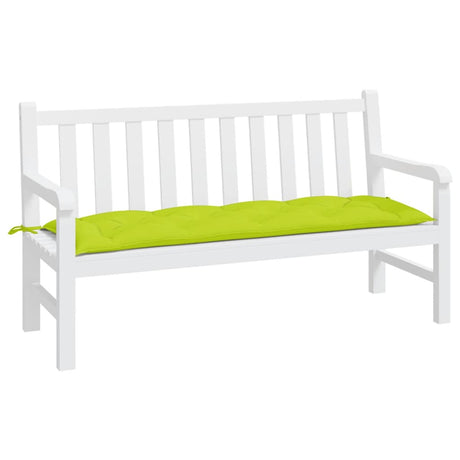 Vidaxl Garden Bench Kissen 150x50x7 cm Oxford Stoff klar grün