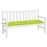 Vidaxl Garden Bench Kissen 150x50x7 cm Oxford Stoff klar grün