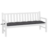 Vidaxl Garden Bench Kissen 180x50x7 cm Oxford Stoffanthrazit -gelöscht