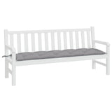 Vidaxl Garden Bench Kissen 180x50x7 cm Oxford Stoff grau