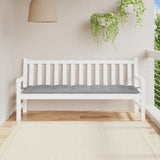 Vidaxl Garden Bench Kissen 180x50x7 cm Oxford Stoff grau
