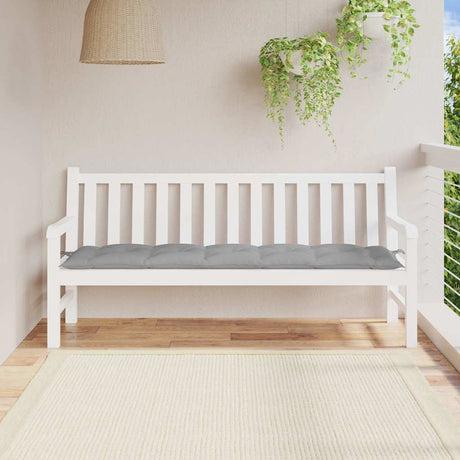 Vidaxl Garden Bench Kissen 180x50x7 cm Oxford Stoff grau