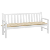 Vidaxl Garden Bench Kissen 180x50x7 cm Oxford Stoff Beige