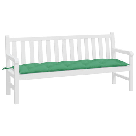 Vidaxl Garden Bench Kissen 180x50x7 cm Oxford Stoff grün
