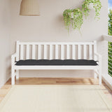 Vidaxl Garden Bench polštář 180x50x7 cm oxford textilie černá