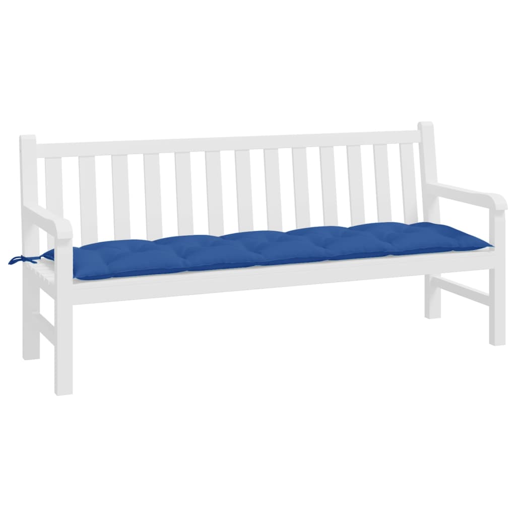 Vidaxl Gartenbank Kissen 180x50x7 cm Oxford Stoff Blau