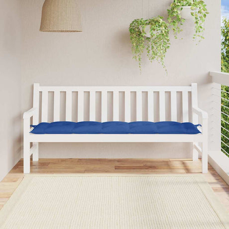 Vidaxl Gartenbank Kissen 180x50x7 cm Oxford Stoff Blau