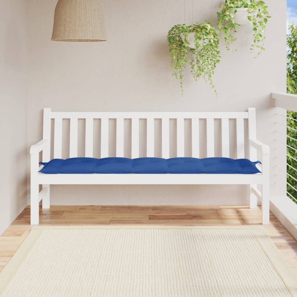 Vidaxl Garden Bench polštář 180x50x7 cm oxford tkanina modrá