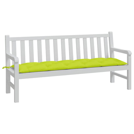 Vidaxl Garden Bench Kissen 180x50x7 cm Oxford Stoff klar grün