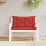 VIDAXL Garden Bench blazina 100x (50+50) x7 cm Oxford tkanina rdeča