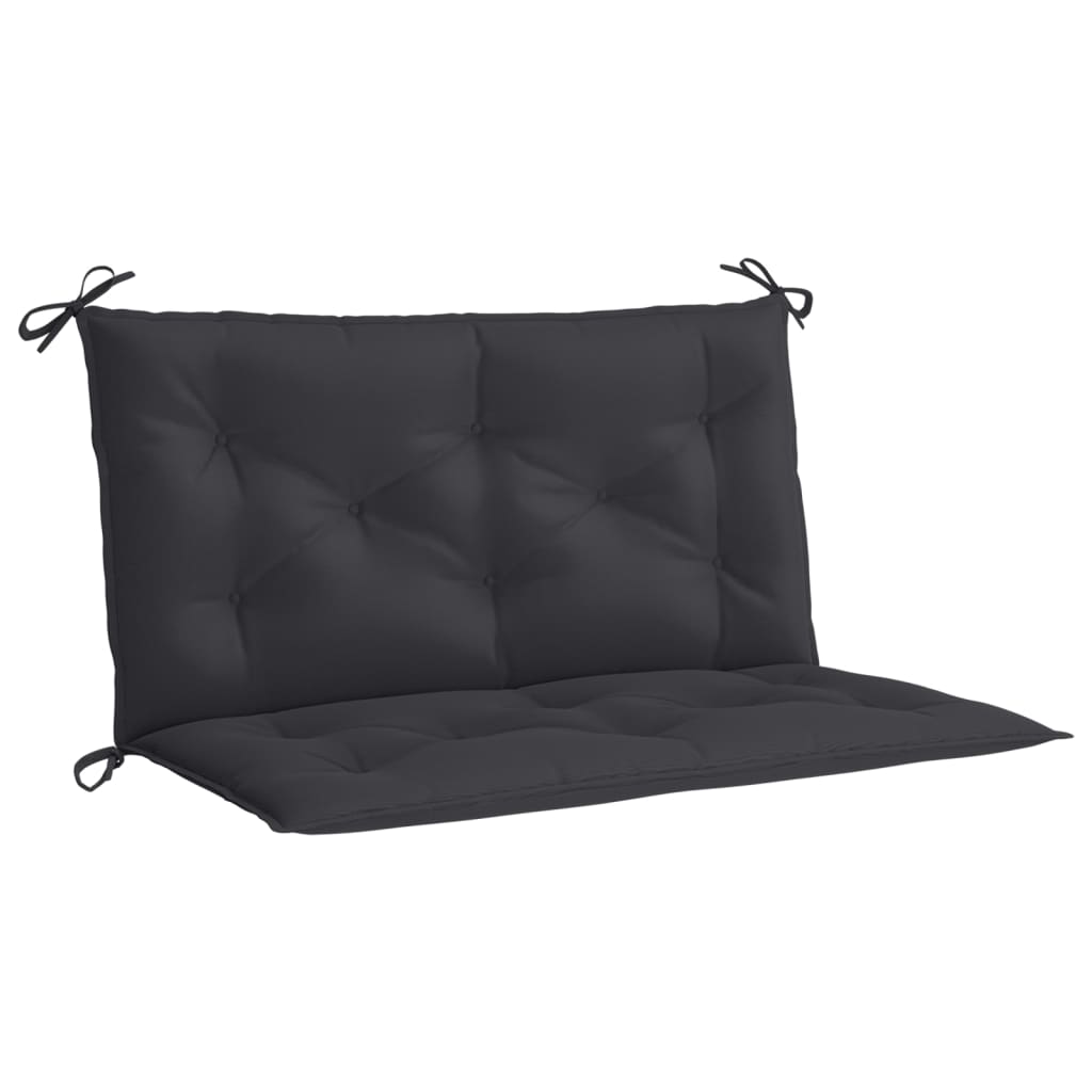 Vidaxl jardin banc coussin 100x (50 + 50) x7 cm oxford tissu noir