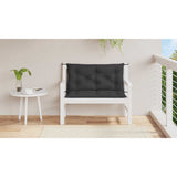 Vidaxl Gartenbankkissen 100x (50+50) x7 cm Oxford Stoff schwarz