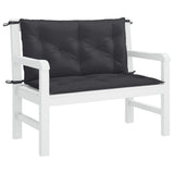 Vidaxl jardin banc coussin 100x (50 + 50) x7 cm oxford tissu noir