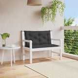 Vidaxl Gartenbankkissen 100x (50+50) x7 cm Oxford Stoff schwarz