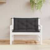 Vidaxl jardin banc coussin 100x (50 + 50) x7 cm oxford tissu noir