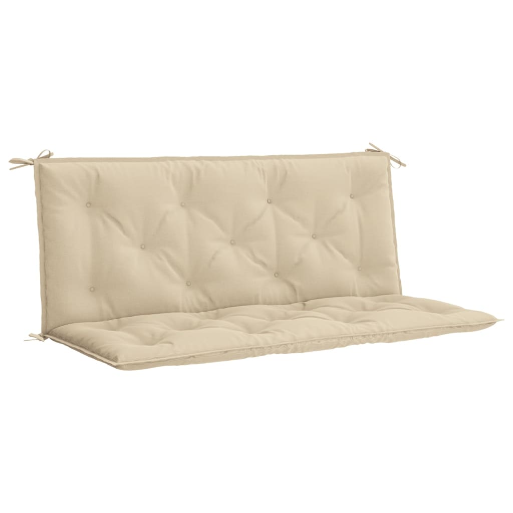 Vidaxl jardin banc coussin 120x (50 + 50) x7 cm Oxford tissu beige