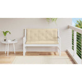 Vidaxl Gartenbankkissen 120x (50+50) x7 cm Oxford Stoff Beige