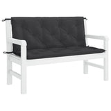 Vidaxl jardin banc coussin 120x (50 + 50) x7 cm Oxford tissu noir