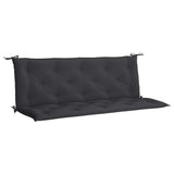 Vidaxl Gartenbank Kissen 150x (50+50) x7 cm Oxford Stoff schwarz