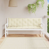 Vidaxl Garden Banc Cushion 180x (50 + 50) x7 cm Oxford Fabric Crèmewit