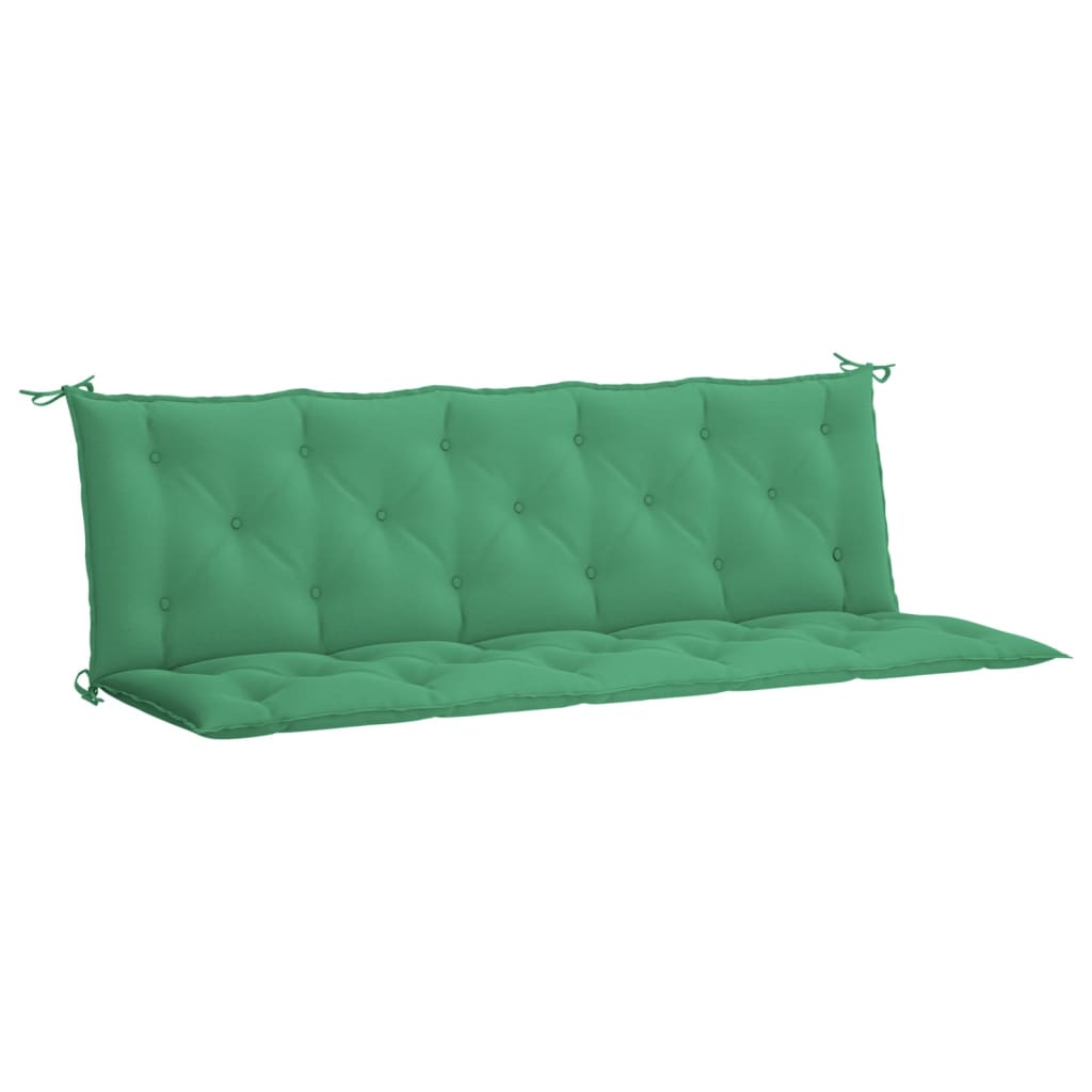 Vidaxl jardin banc coussin 180x (50 + 50) x7 cm Oxford tissu vert