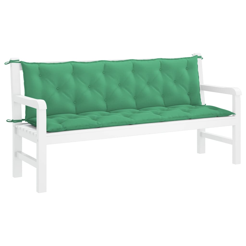 Vidaxl jardin banc coussin 180x (50 + 50) x7 cm Oxford tissu vert