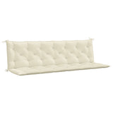 Vidaxl Gartenbankkissen 200x (50+50) x7 cm Oxford Stoff Crèmewit