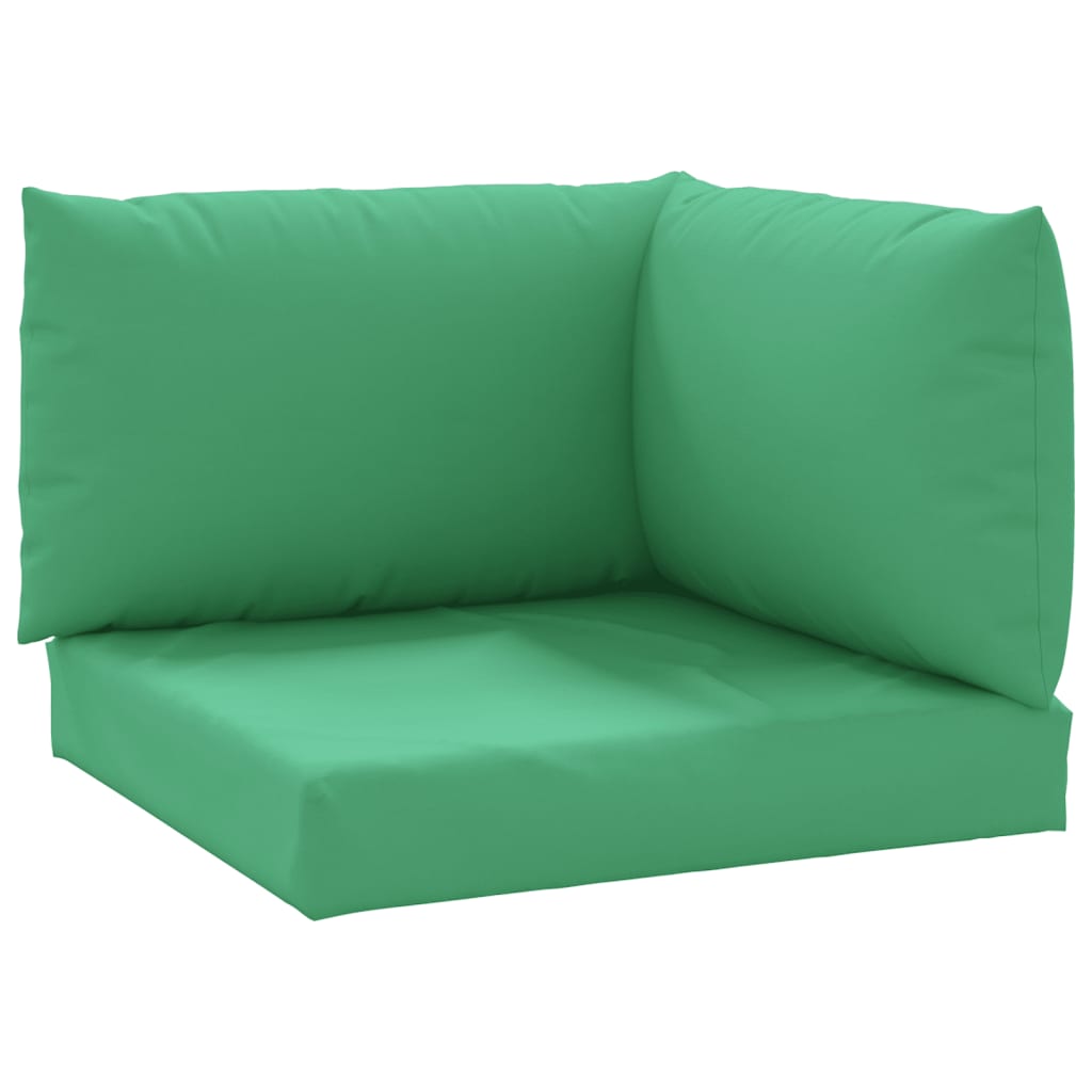 Coussins de palette vidaxl 3 st oxford tissu vert