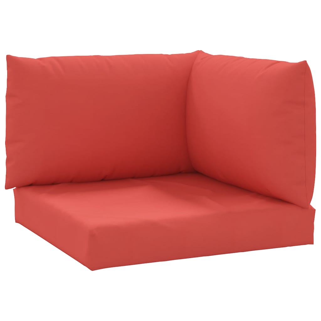 Coussins de palette vidaxl 3 st oxford tissu rouge