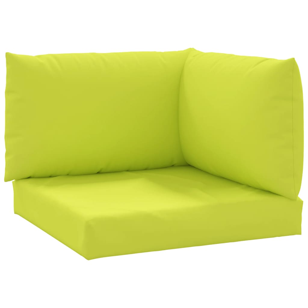 Coussins de palette vidaxl 3 st oxford tissu vert clair