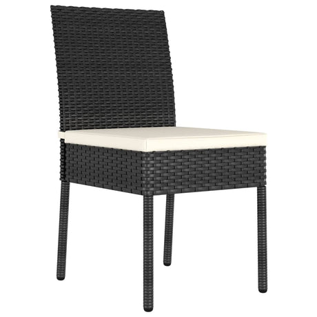 Vidaxl tuinstoelen 2 st poly rattan zwart