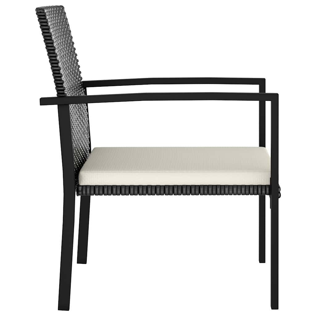 Vidaxl tuinstoelen 4 st poly rattan zwart