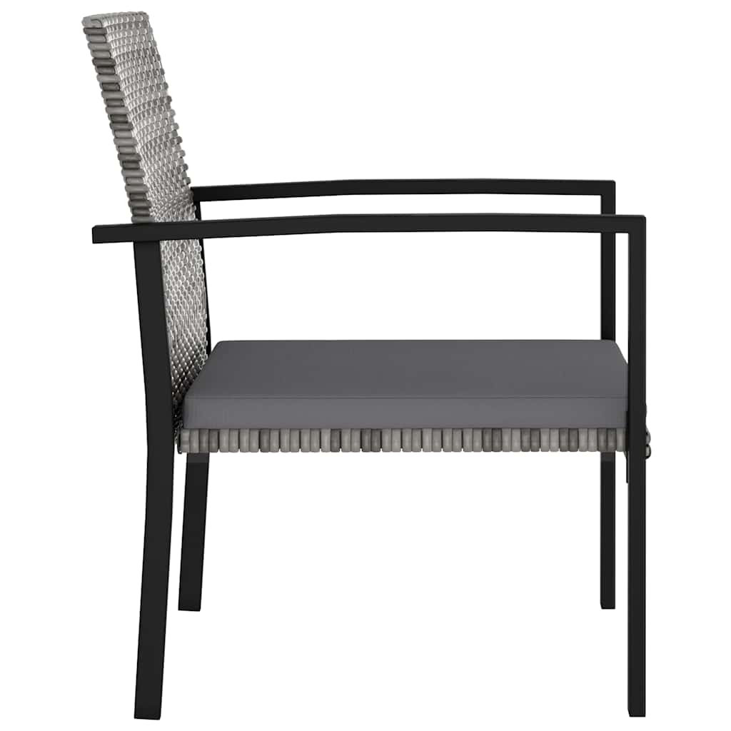 Vidaxl tuinstoelen 4 st poly rattan grijs