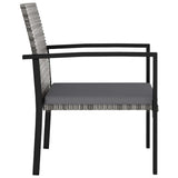 Vidaxl tuinstoelen 4 st poly rattan grijs