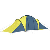 Vidaxl Tent 6 Personne bleu et jaune