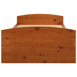 Vidaxl bedframe met 2 lades massief grenenhout honingbruin 90x200 cm