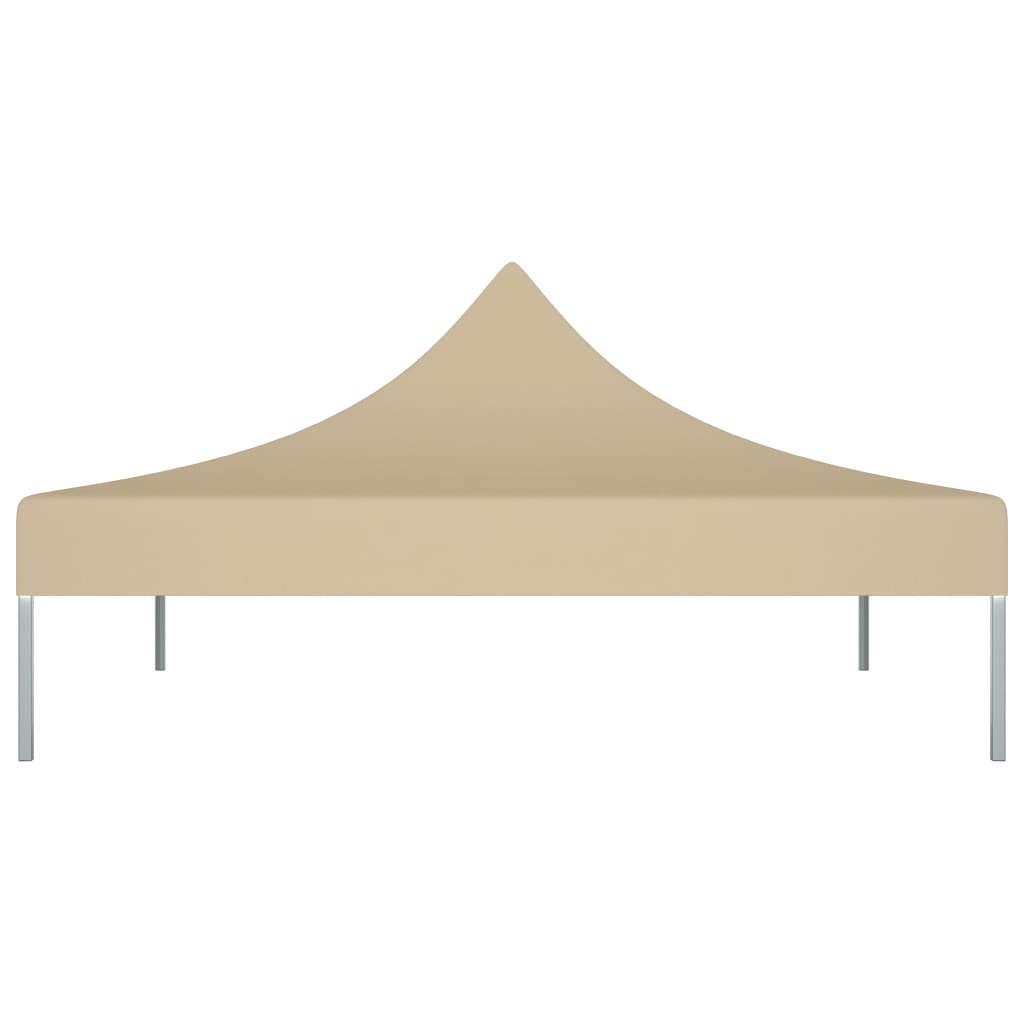 Tetto della tenda da festa Vidaxl 270 g m² 3x3 m beige