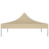 Tetto della tenda da festa Vidaxl 270 g m² 3x3 m beige