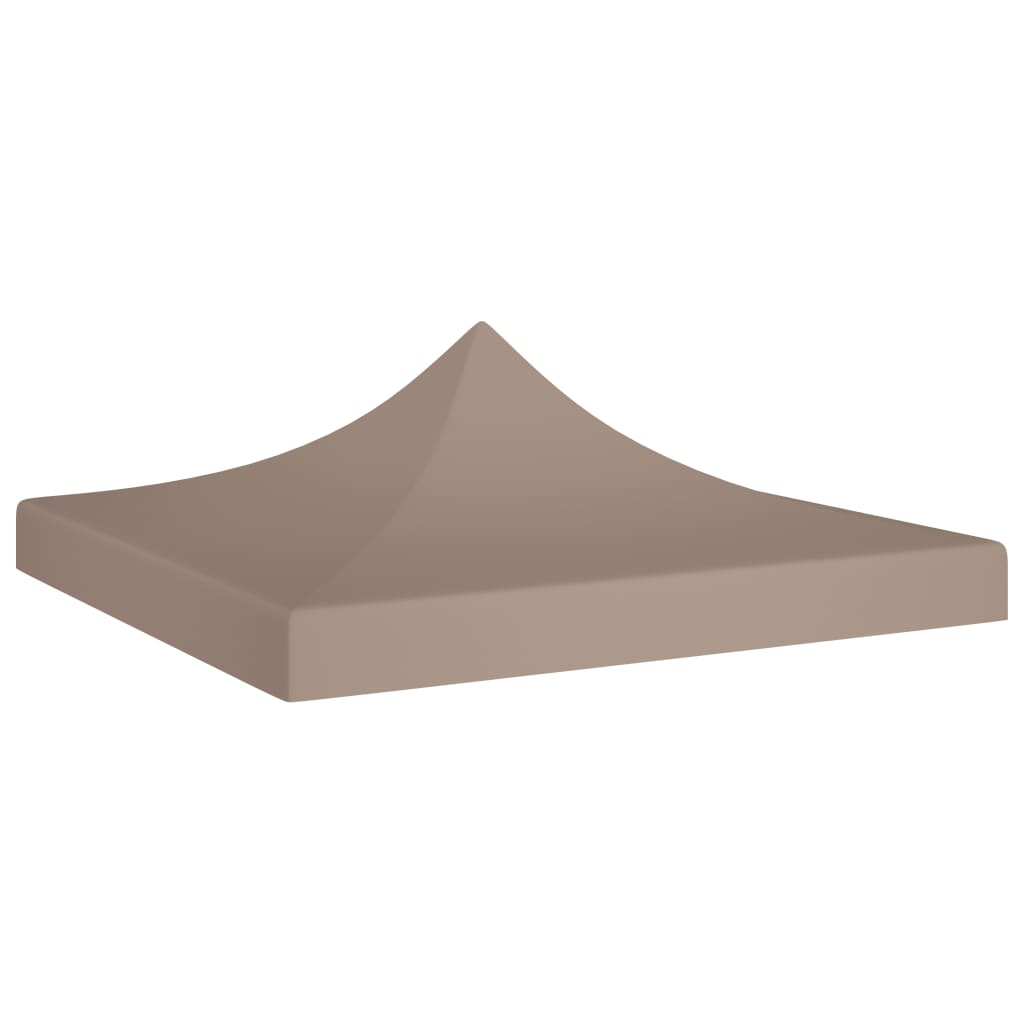 Tetto della tenda da festa Vidaxl 270 g m² 3x3 m taupe