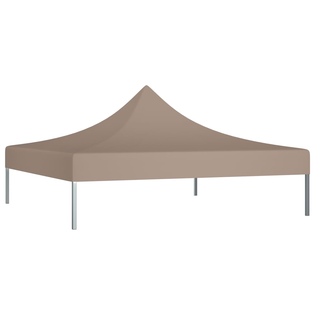 Tetto della tenda da festa Vidaxl 270 g m² 3x3 m taupe