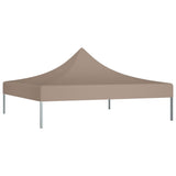 Tetto della tenda da festa Vidaxl 270 g m² 3x3 m taupe