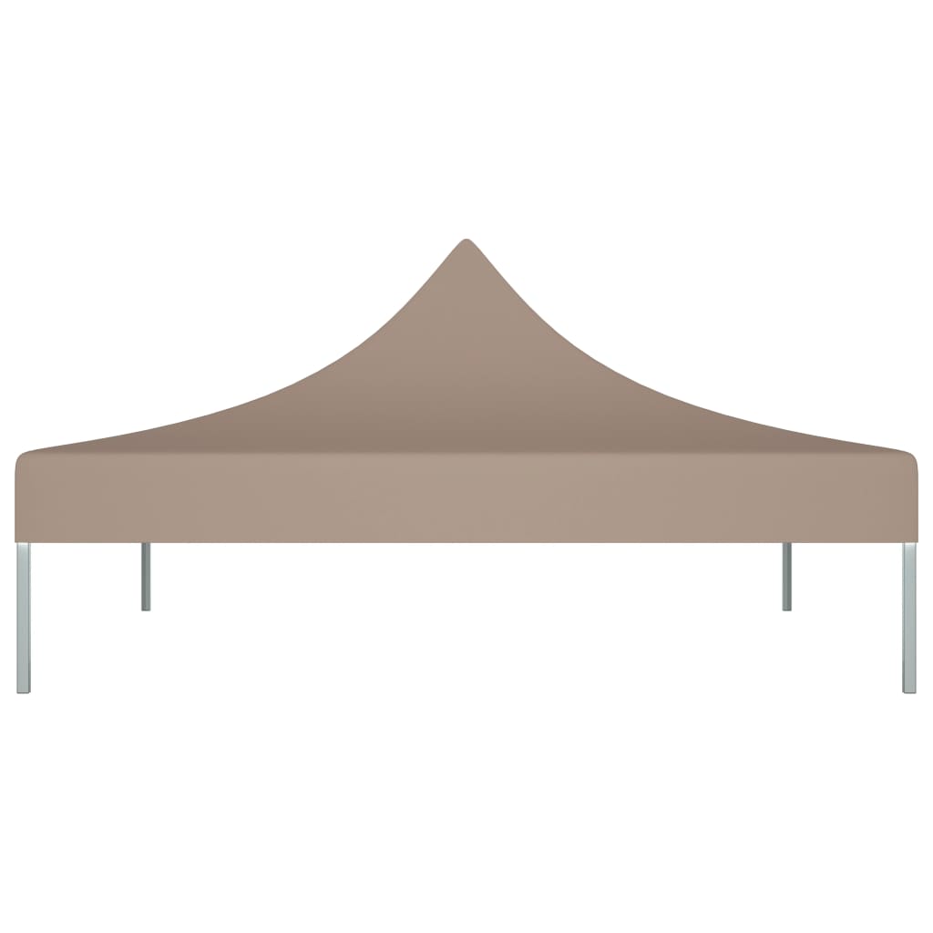 Tetto della tenda da festa Vidaxl 270 g m² 3x3 m taupe