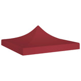 Tetto della tenda da festa Vidaxl 270 g m² 3x3 M Bordeaux rosso