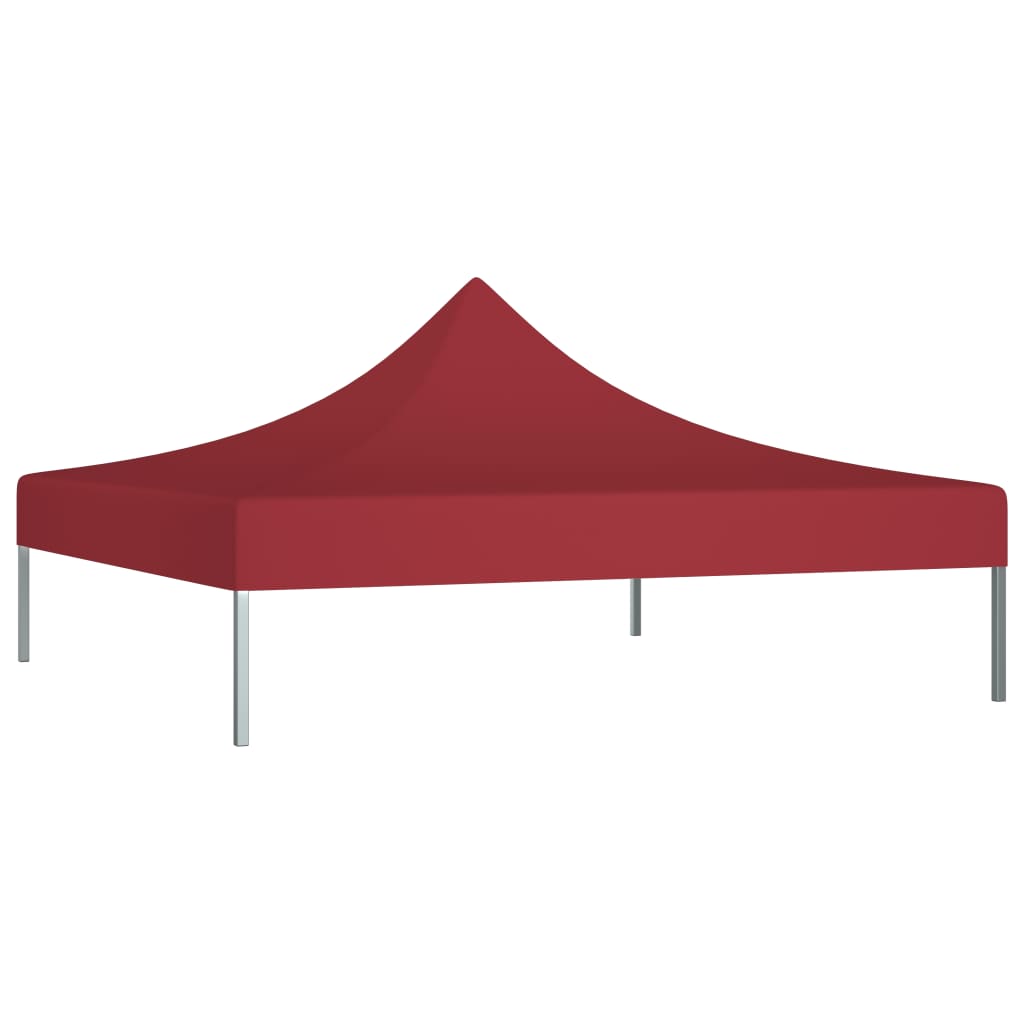 Tetto della tenda da festa Vidaxl 270 g m² 3x3 M Bordeaux rosso