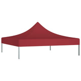 Tetto della tenda da festa Vidaxl 270 g m² 3x3 M Bordeaux rosso