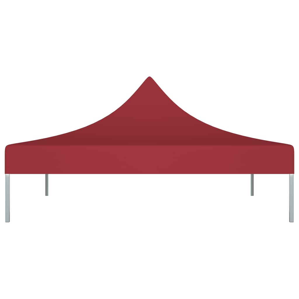 Tetto della tenda da festa Vidaxl 270 g m² 3x3 M Bordeaux rosso