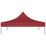 Tetto della tenda da festa Vidaxl 270 g m² 3x3 M Bordeaux rosso